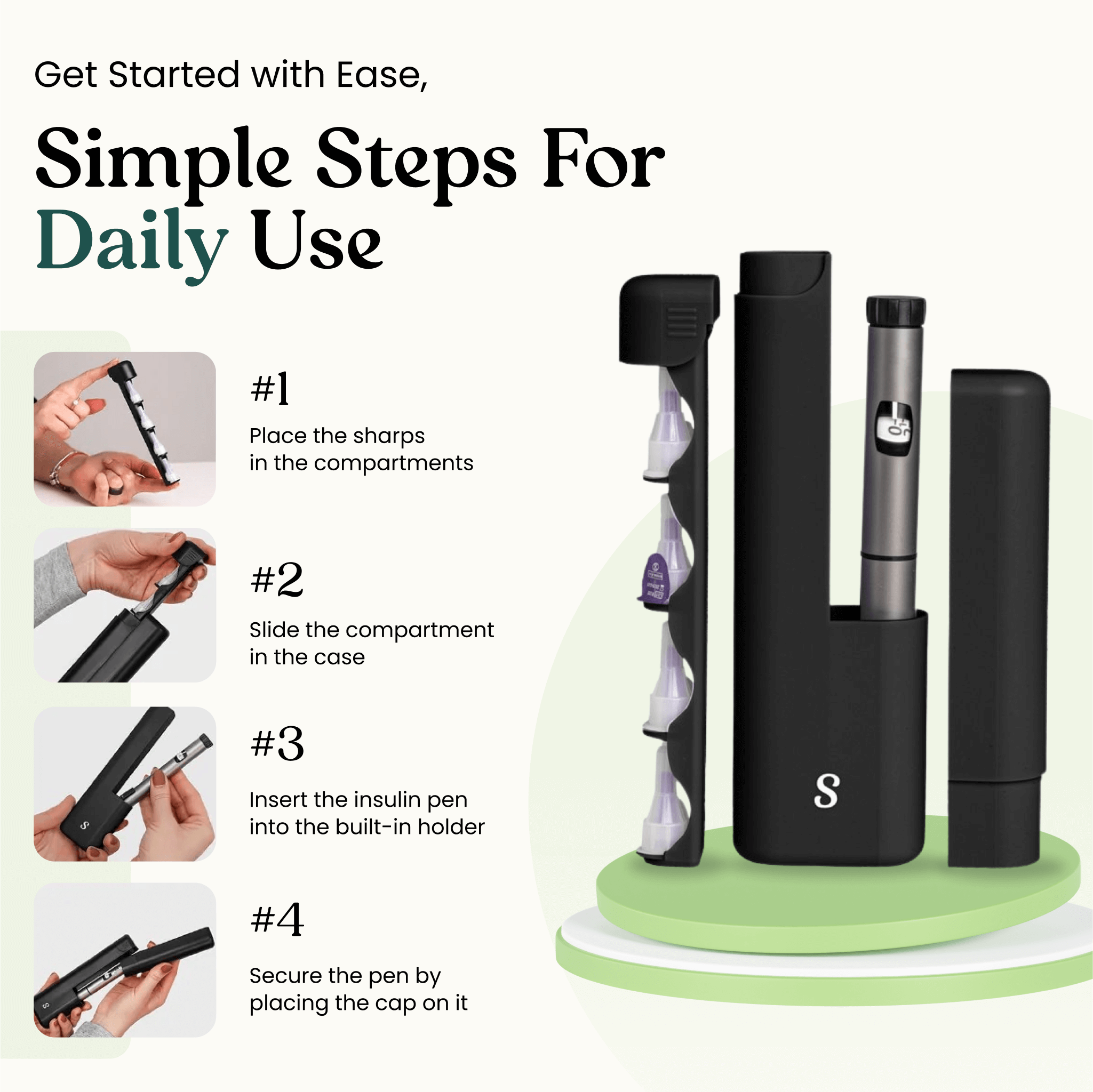 DailyEase Case — Protection & Organization for Insulin Pens