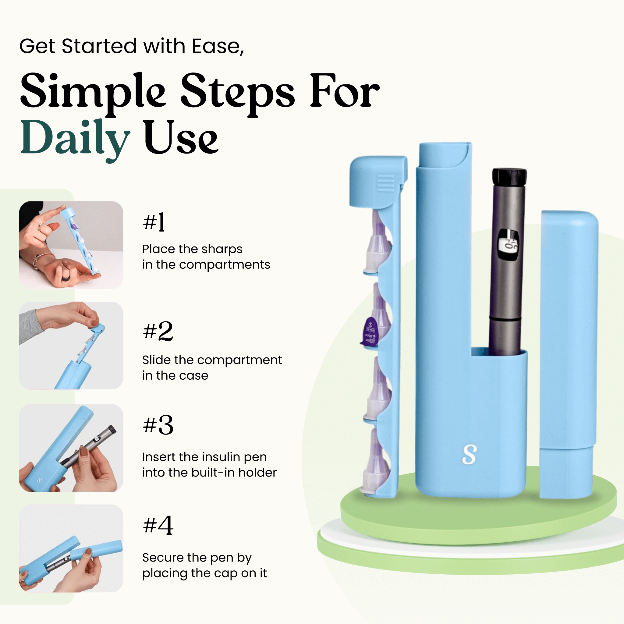 DailyEase Case — Protection & Organization for Insulin Pens