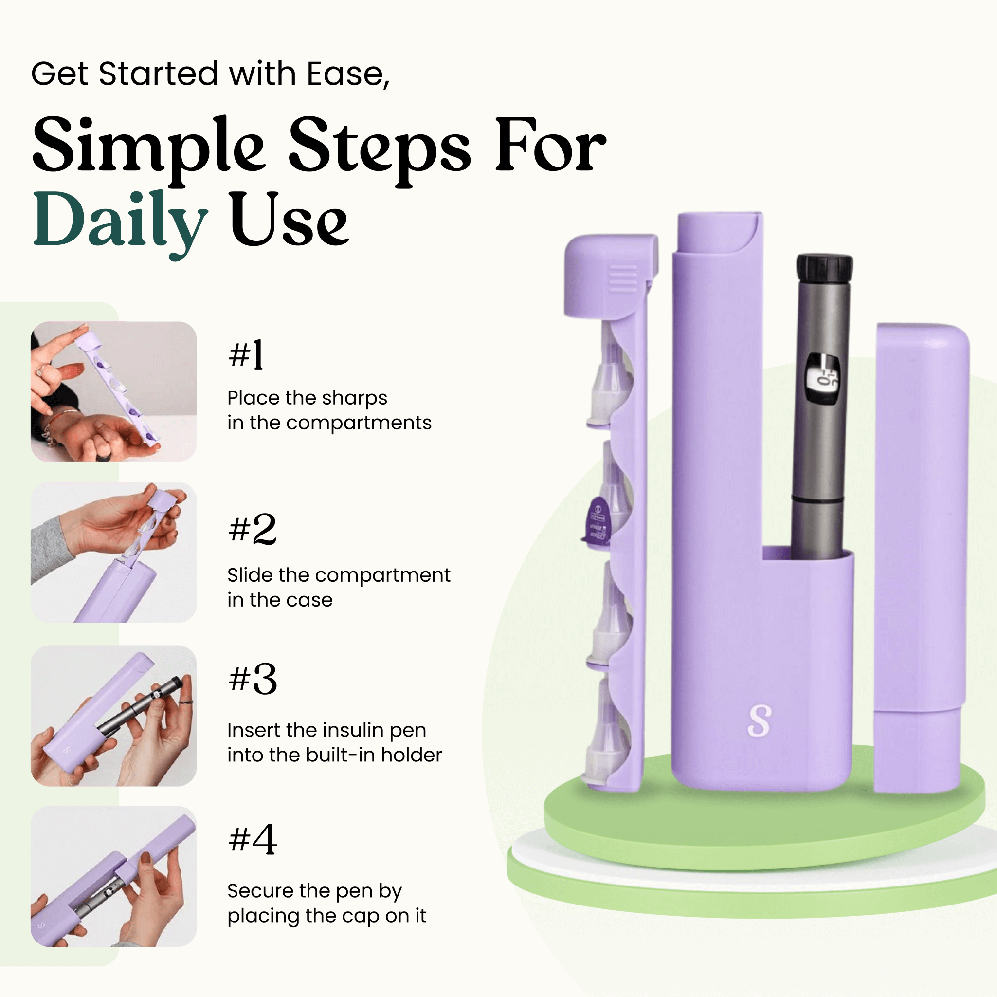 DailyEase Case — Protection & Organization for Insulin Pens